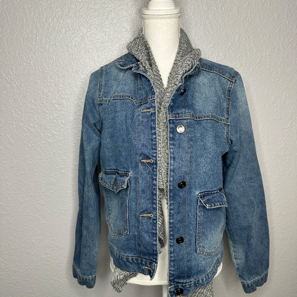 Denim and Sweater Jacket - Picture 7 of 10